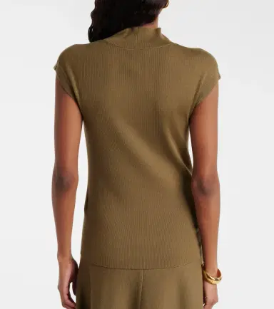 Jardin des Orangers Ribbed-knit virgin wool top | Thumbnail 4