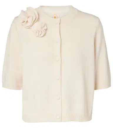 Jardin des Orangers Floral-appliqué wool and cashmere cardigan | Thumbnail 1
