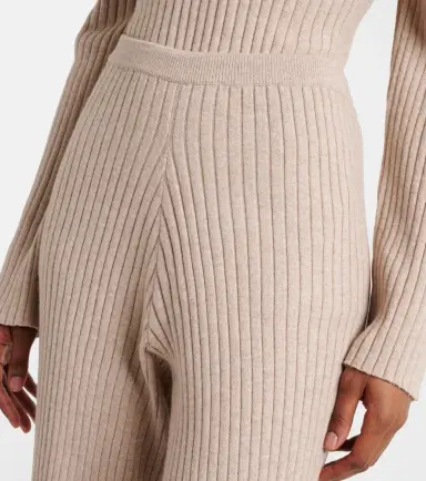 Jardin des Orangers Ribbed-knit cotton and cashmere sweatpants | Thumbnail 2