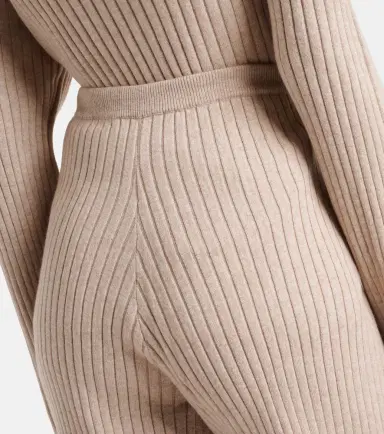 Jardin des Orangers Ribbed-knit cotton and cashmere sweatpants | Thumbnail 4