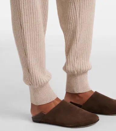 Jardin des Orangers Ribbed-knit cotton and cashmere sweatpants | Thumbnail 5