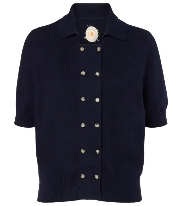 Jardin des Orangers Cotton and cashmere polo shirt