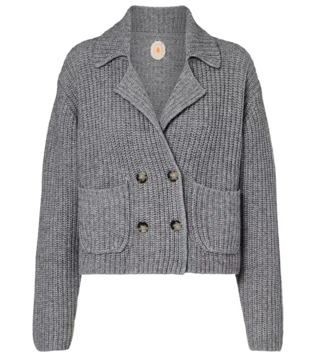 Cotton and cashmere cardigan