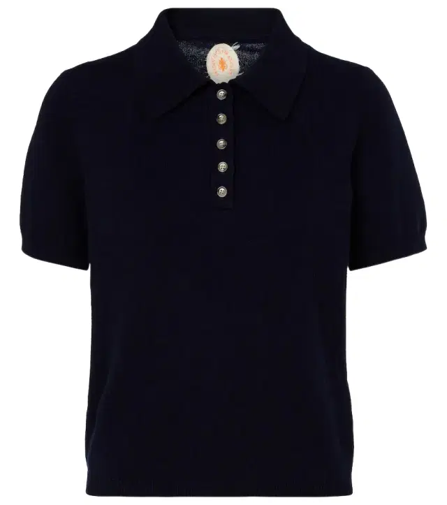 Jardin des Orangers Cotton and cashmere polo shirt