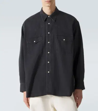 Studio Nicholson Mylo denim overshirt | Thumbnail 4 Studio Nicholson Mylo denim overshirt | Thumbnail 4