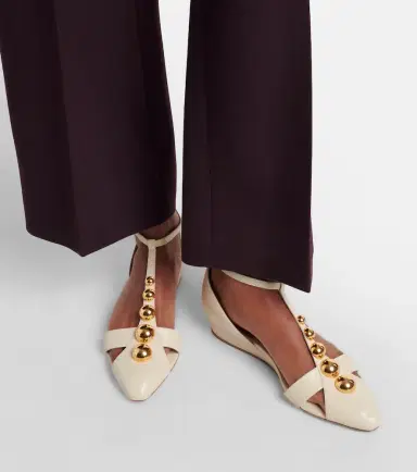 Chloé Chloé Embellished leather flats | Thumbnail 6 Chloé Chloé Embellished leather flats | Thumbnail 6