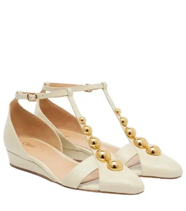 Chloé Chloé Embellished leather flats | Thumbnail 1 Chloé Chloé Embellished leather flats | Thumbnail 1