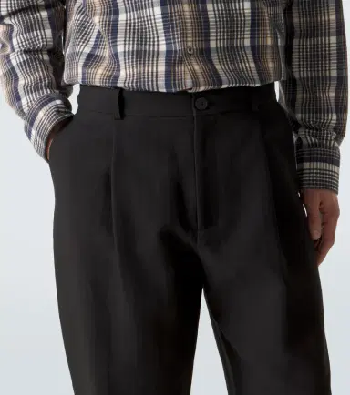 Studio Nicholson Tuck cotton-blend tapered pants | Thumbnail 2