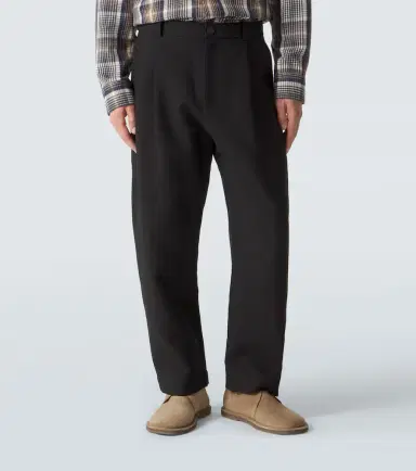 Studio Nicholson Tuck cotton-blend tapered pants | Thumbnail 3