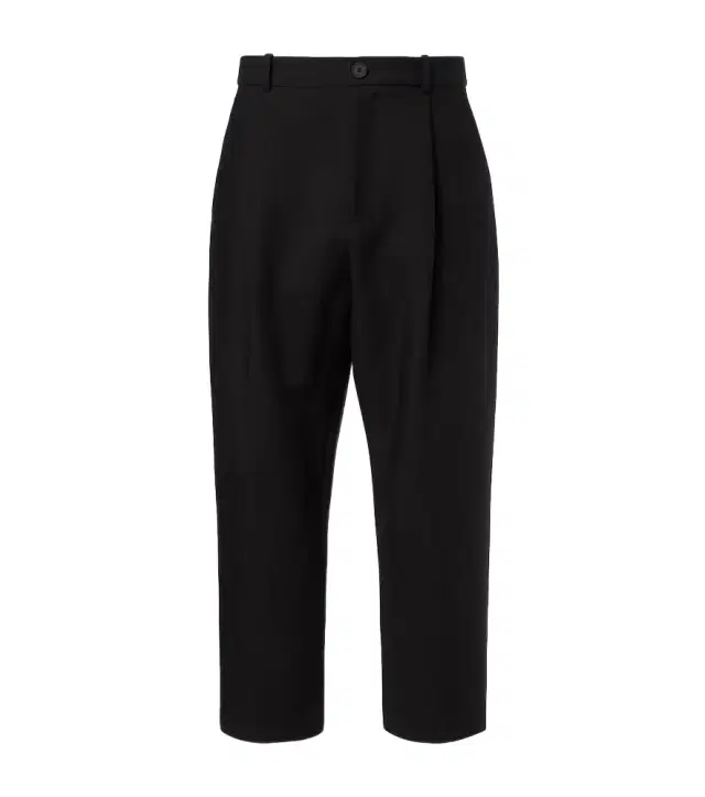 Studio Nicholson Tuck cotton-blend tapered pants