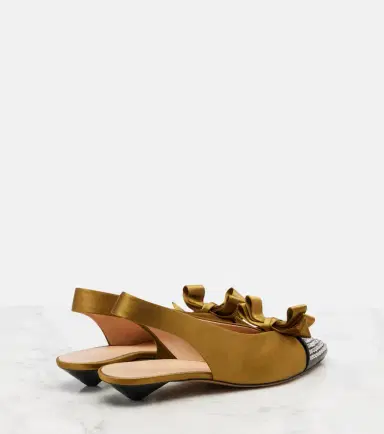 Chloé Chloé Alba 20 embellished satin slingback pumps | Thumbnail 2 Chloé Chloé Alba 20 embellished satin slingback pumps | Thumbnail 2