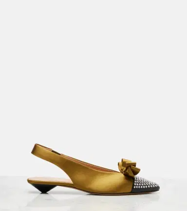 Chloé Chloé Alba 20 embellished satin slingback pumps | Thumbnail 4 Chloé Chloé Alba 20 embellished satin slingback pumps | Thumbnail 4
