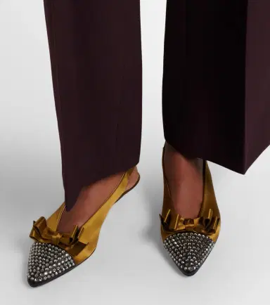 Chloé Chloé Alba 20 embellished satin slingback pumps | Thumbnail 6 Chloé Chloé Alba 20 embellished satin slingback pumps | Thumbnail 6