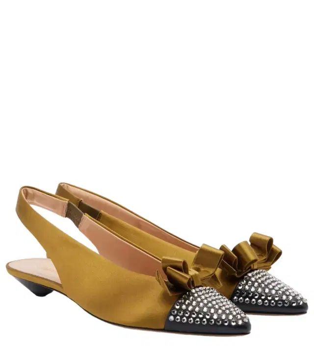 Chloe Chloé Alba 20 embellished satin slingback pumps