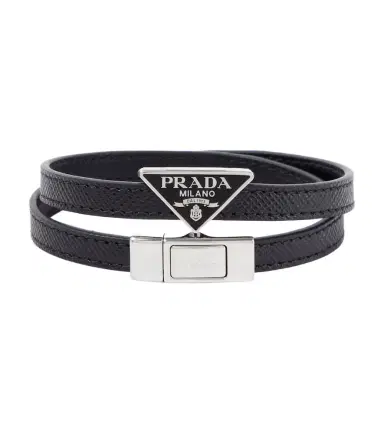 Prada Logo Saffiano leather bracelet | Thumbnail 1