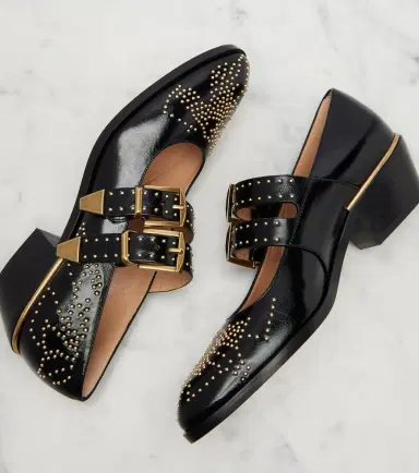 Chloé Chloé Susanna 40 studded leather Mary Jane pumps | Thumbnail 2