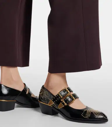 Chloé Chloé Susanna 40 studded leather Mary Jane pumps | Thumbnail 6
