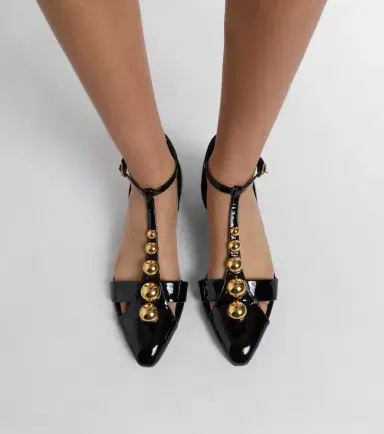 Chloé Chloé Cleia studded patent leather wedges | Thumbnail 6 Chloé Chloé Cleia studded patent leather wedges | Thumbnail 6
