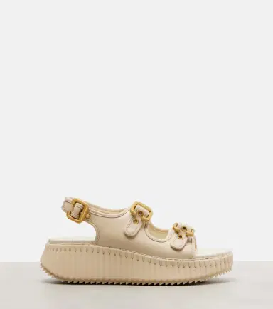 Chloé Chloé Nama leather platform sandals | Thumbnail 3 Chloé Chloé Nama leather platform sandals | Thumbnail 3