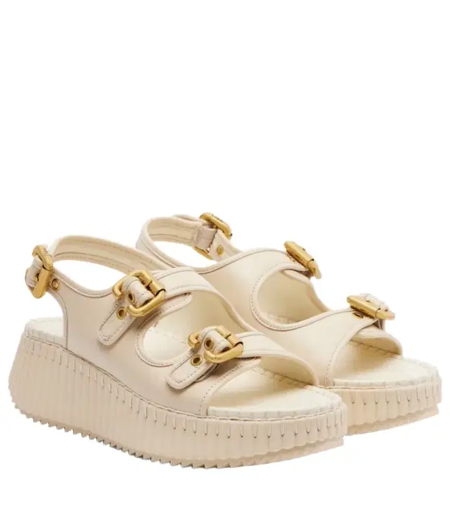 Chloe Chloé Nama leather platform sandals