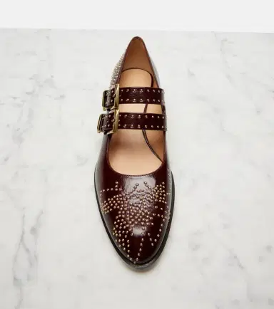 Chloe Chloé Susanna 40 studded leather Mary Jane pumps | Thumbnail 3