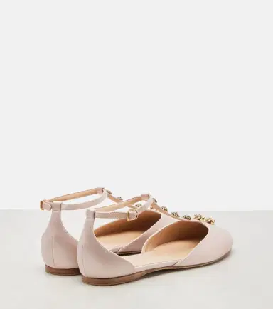 Chloé Chloé Celeste embellished satin flats | Thumbnail 4