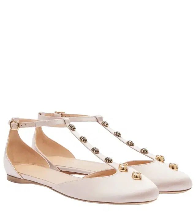 Chloe Chloé Celeste embellished satin flats