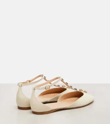 Chloé Chloé Celeste embellished leather flats | Thumbnail 2