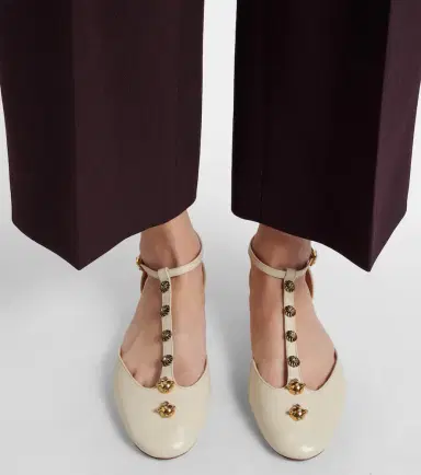Chloé Chloé Celeste embellished leather flats | Thumbnail 5