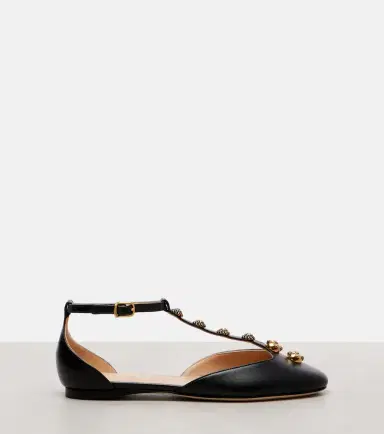 Chloé Chloé Celeste embellished leather flats | Thumbnail 3