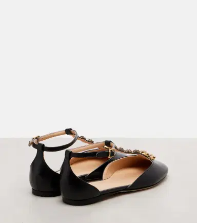 Chloé Chloé Celeste embellished leather flats | Thumbnail 4