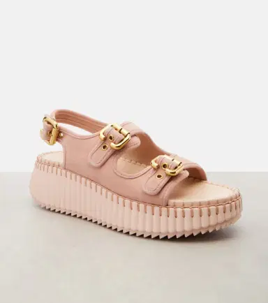 Chloe Chloé Nama suede platform sandals | Thumbnail 2