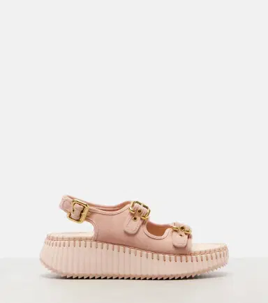 Chloe Chloé Nama suede platform sandals | Thumbnail 3