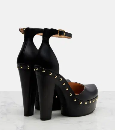 Chloé Chloé Lola studded leather platform pumps | Thumbnail 2