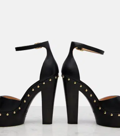 Chloé Chloé Lola studded leather platform pumps | Thumbnail 3