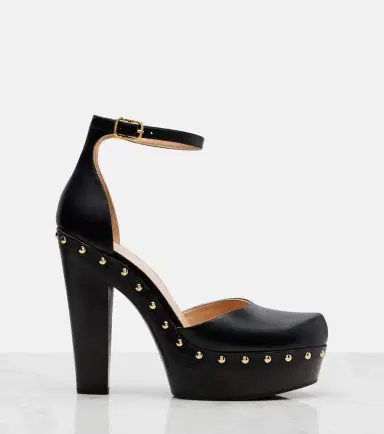 Chloé Chloé Lola studded leather platform pumps | Thumbnail 4
