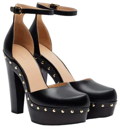 Chloé Chloé Lola studded leather platform pumps | Thumbnail 1