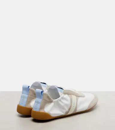 Chloe Chloé Chloé Kick suede-trimmed sneakers | Thumbnail 3 Chloe Chloé Chloé Kick suede-trimmed sneakers | Thumbnail 3