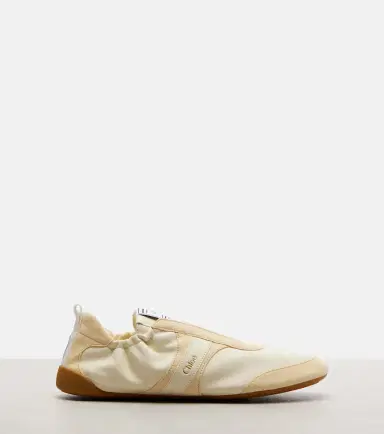 Chloé Chloé Chloé Kick leather and suede sneakers | Thumbnail 2 Chloé Chloé Chloé Kick leather and suede sneakers | Thumbnail 2