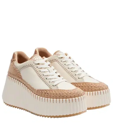 Chloe Chloé Nama leather platform sneakers | Thumbnail 1