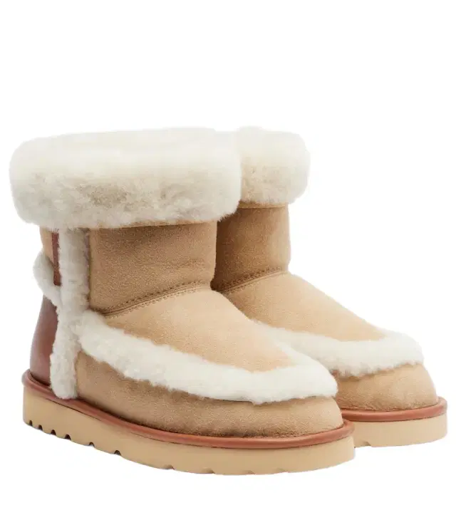 Chloe Chloé Dolcie shearling-trimmed ankle boots