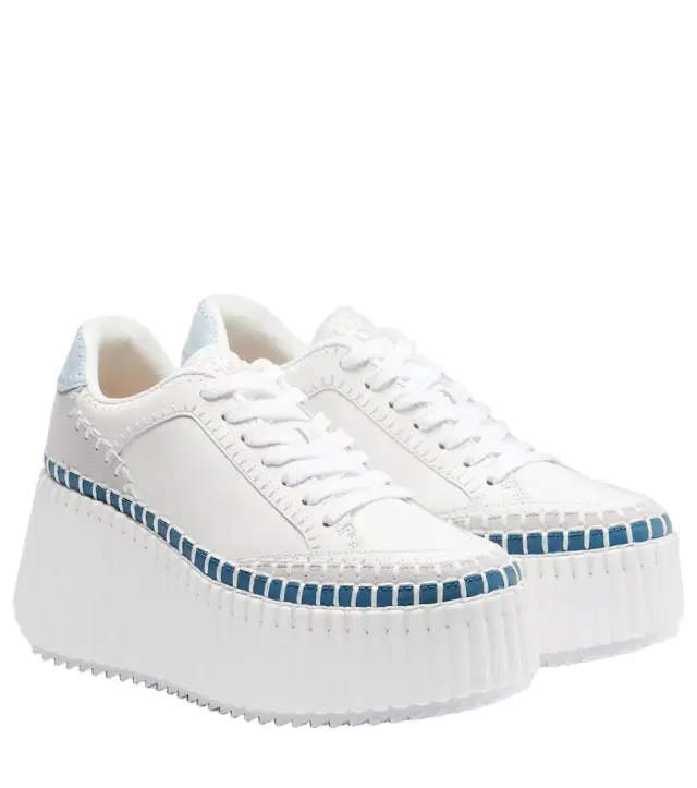 Chloe Chloé Nama leather platform sneakers