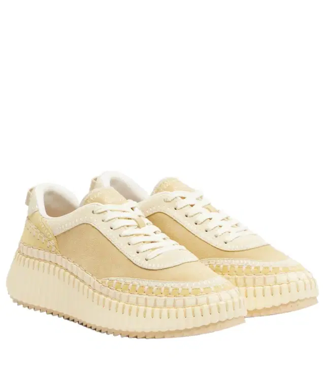Chloe Chloé Nama suede platform sneakers