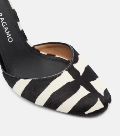 Ferragamo Zebra-print calf hair pumps | Thumbnail 3