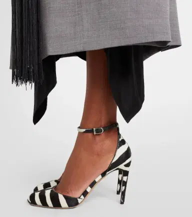 Ferragamo Zebra-print calf hair pumps | Thumbnail 6