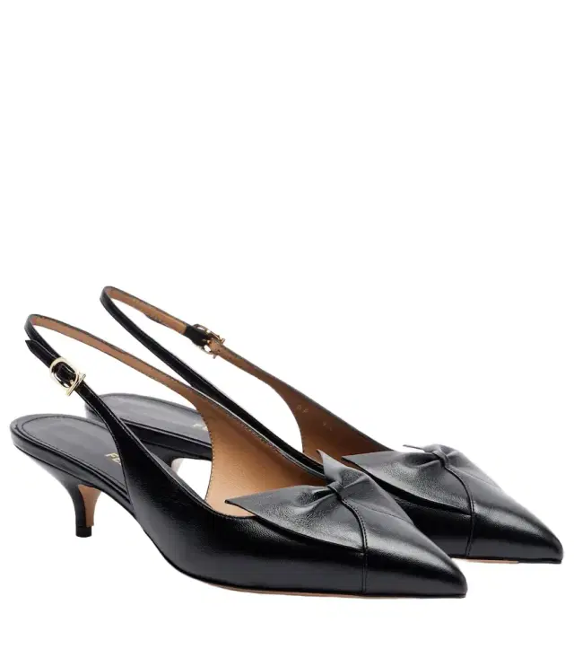 Ferragamo Felli 40 leather slingback pumps