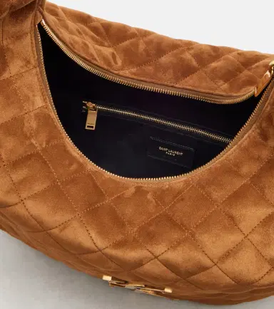 Saint Laurent Icare Medium quilted suede shoulder bag | Thumbnail 3