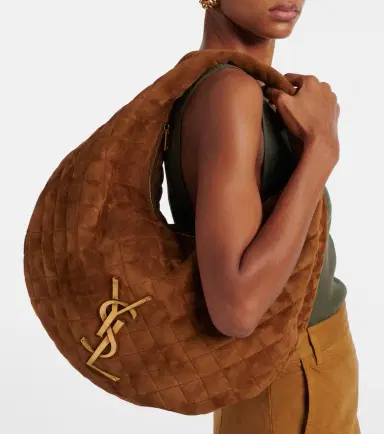 Saint Laurent Icare Medium quilted suede shoulder bag | Thumbnail 6