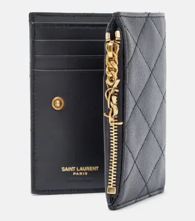 Saint Laurent Cassandre Bijou quilted leather wallet | Thumbnail 3
