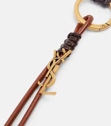 Saint Laurent Cassandre leather keyring | Thumbnail 3